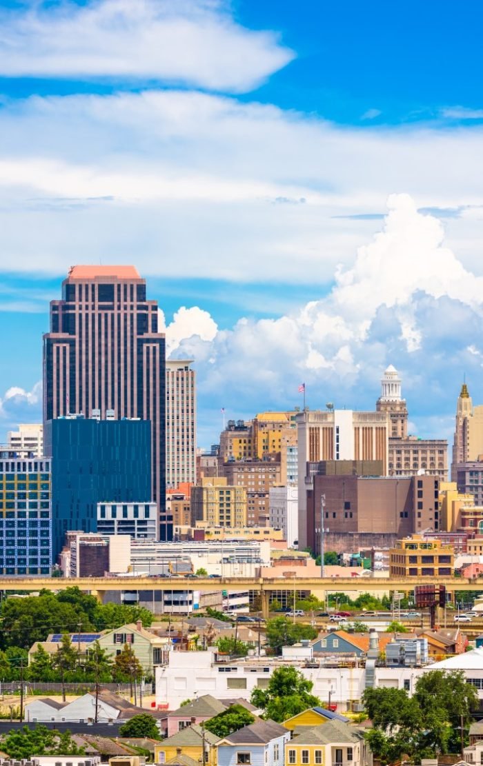 New Orleans, Louisiana, USA downtown skyline.
